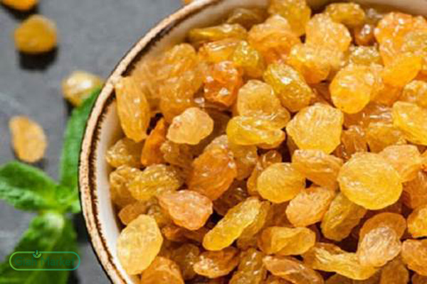 Golden raisins for export